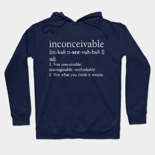 Inconceivable Definition 1987 Vintage Hoodie